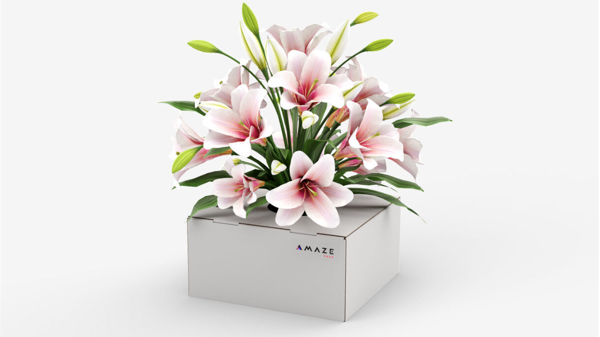 Packaging for flowers, i.e. safety during transport